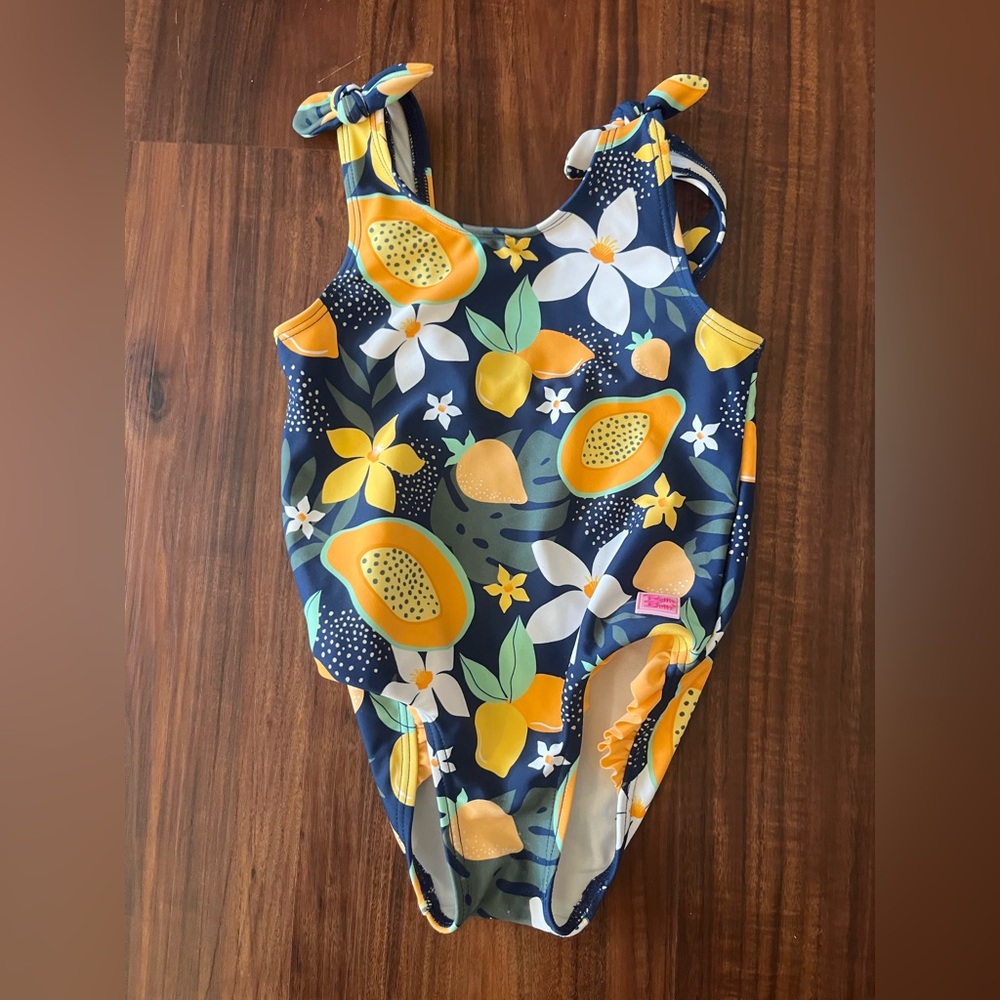 EUC Ruffle Butts Tropical Swim Suit 2T